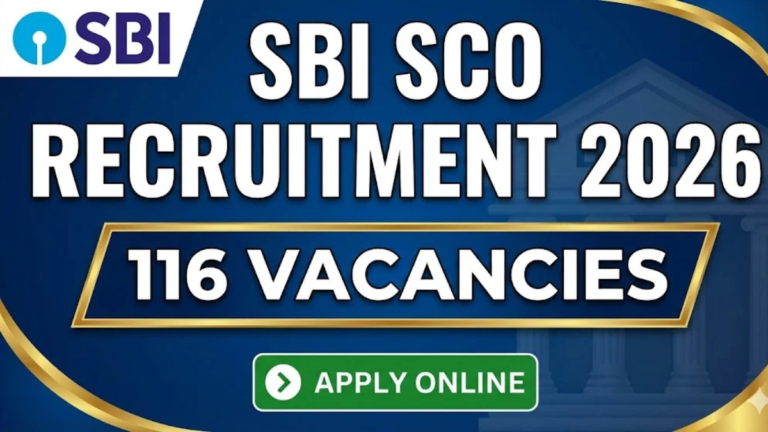 SBI SCO Recruitment 2026